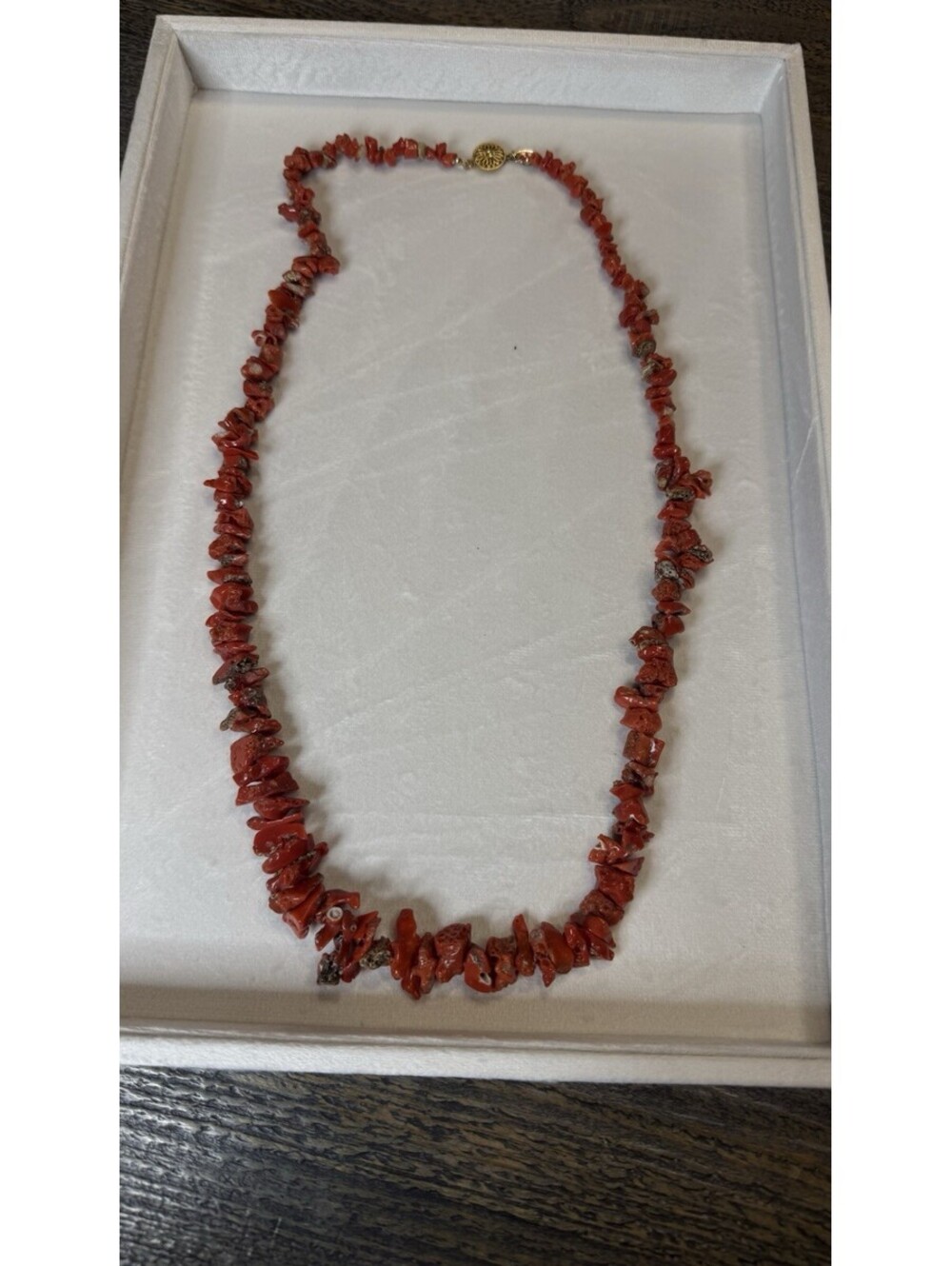 Vintage Signed Les Bernard 30 3/4 Strand Brilliant Red Coral Necklace [COPY]